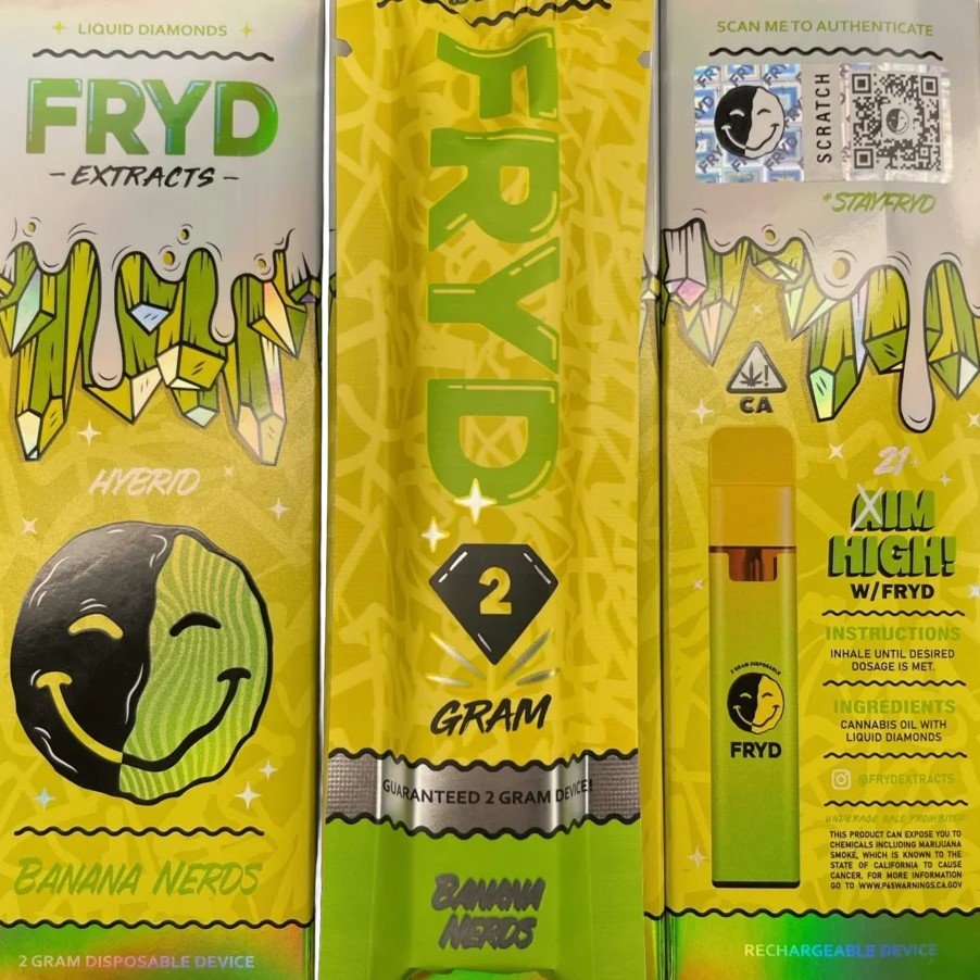 banana nerds vape packaging